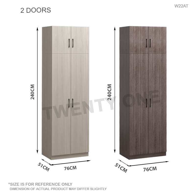 2 DOORS W22 SIZE AT